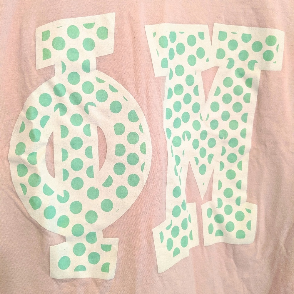 Phi Mu V-Neck Jersey Tee